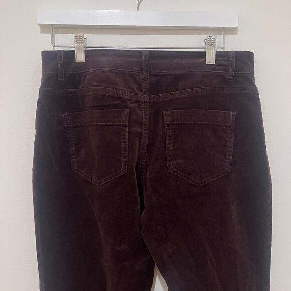 NWT Vero Moda Denim Sz 32 Coffee Bean Brown Flared Cordory PANTS Low Rise - Picture 4 of 8